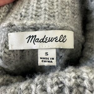 Madewell Heather Gray Chunky Knit Sweater